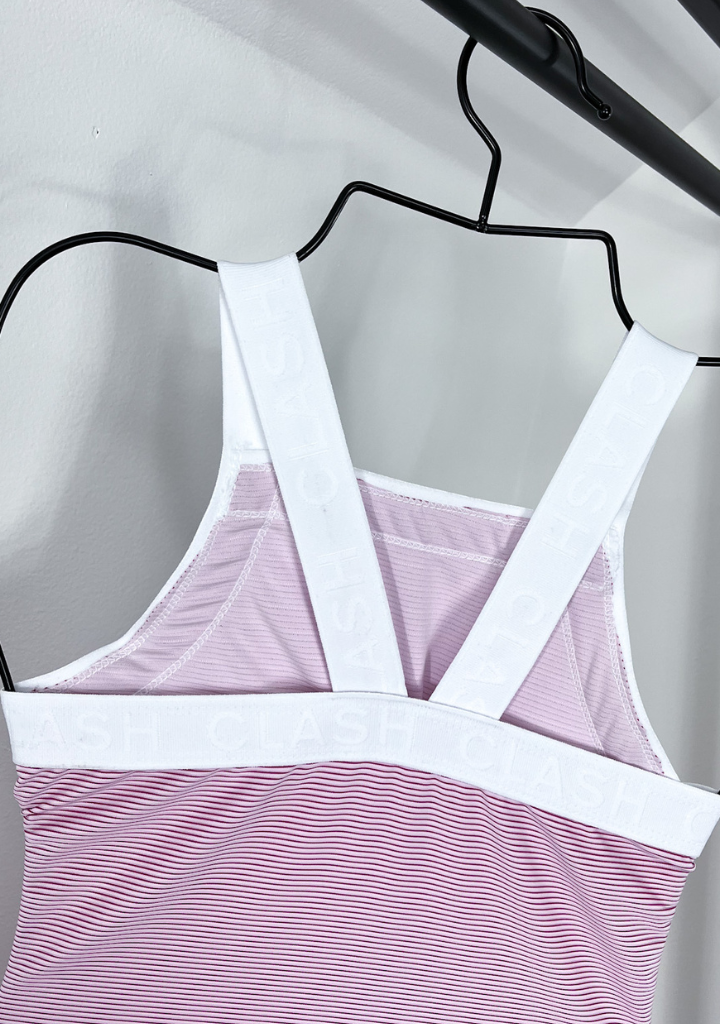 CLASH Signature Pink Ribbed Leotard