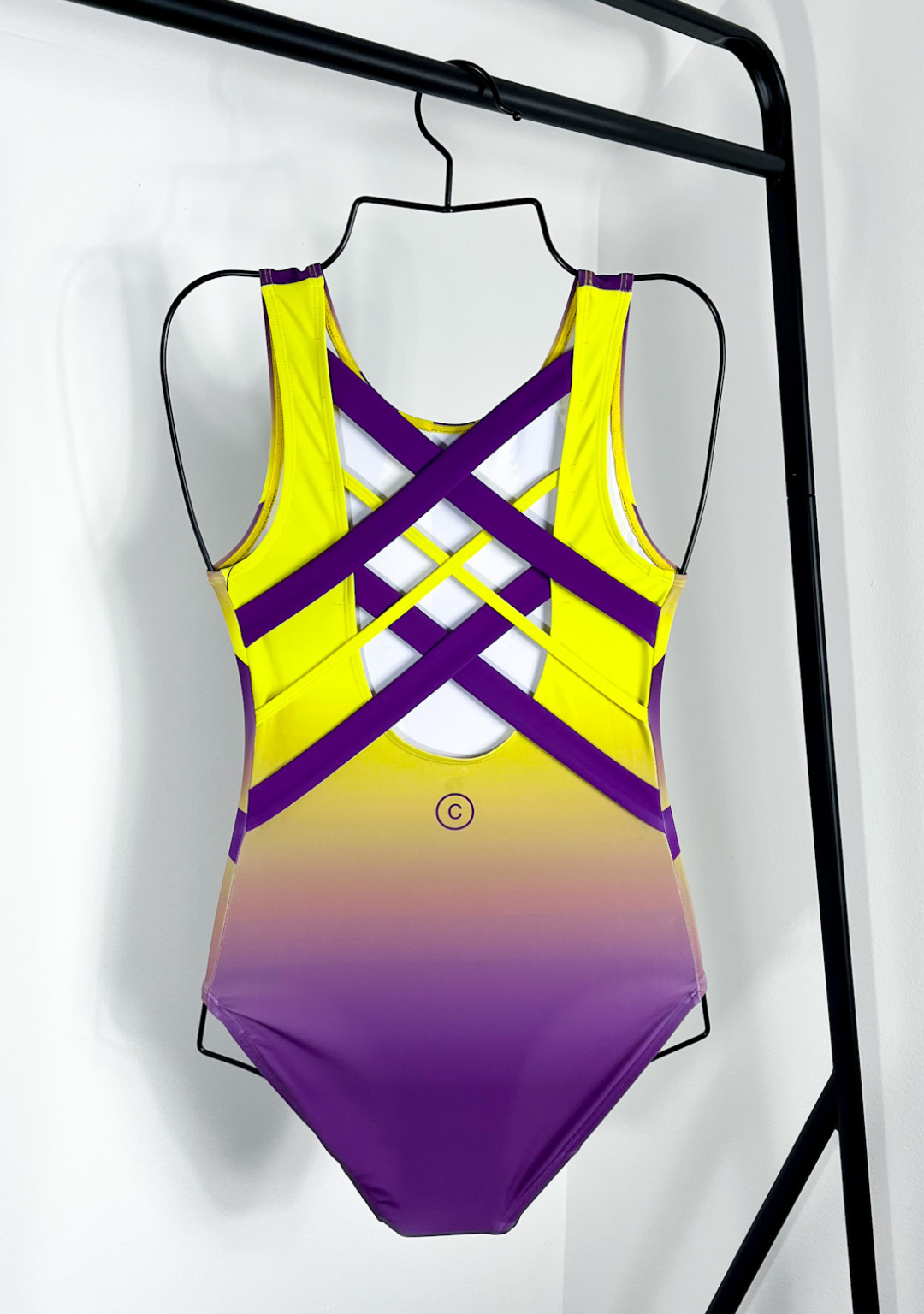 Purple and Yellow Collegiate Leotard