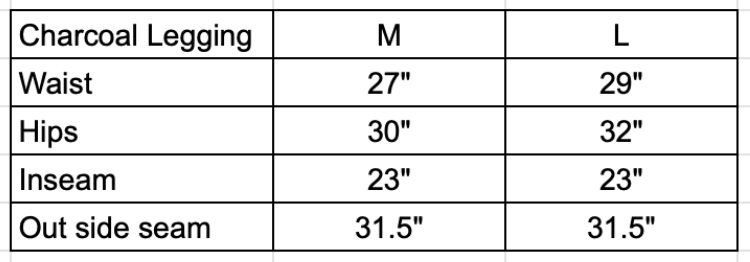 Charcoal Capri Leggings