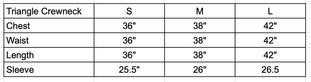 Handmade Triangle Crewneck Sweatshirt