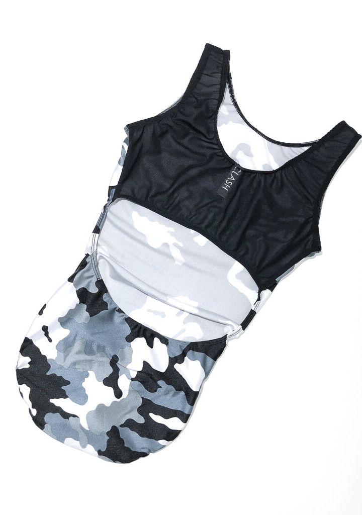 Classic Grey Camo Leotard
