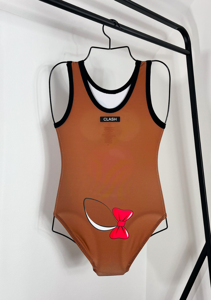 Nosy Reindeer Ugly Christmas Leotard