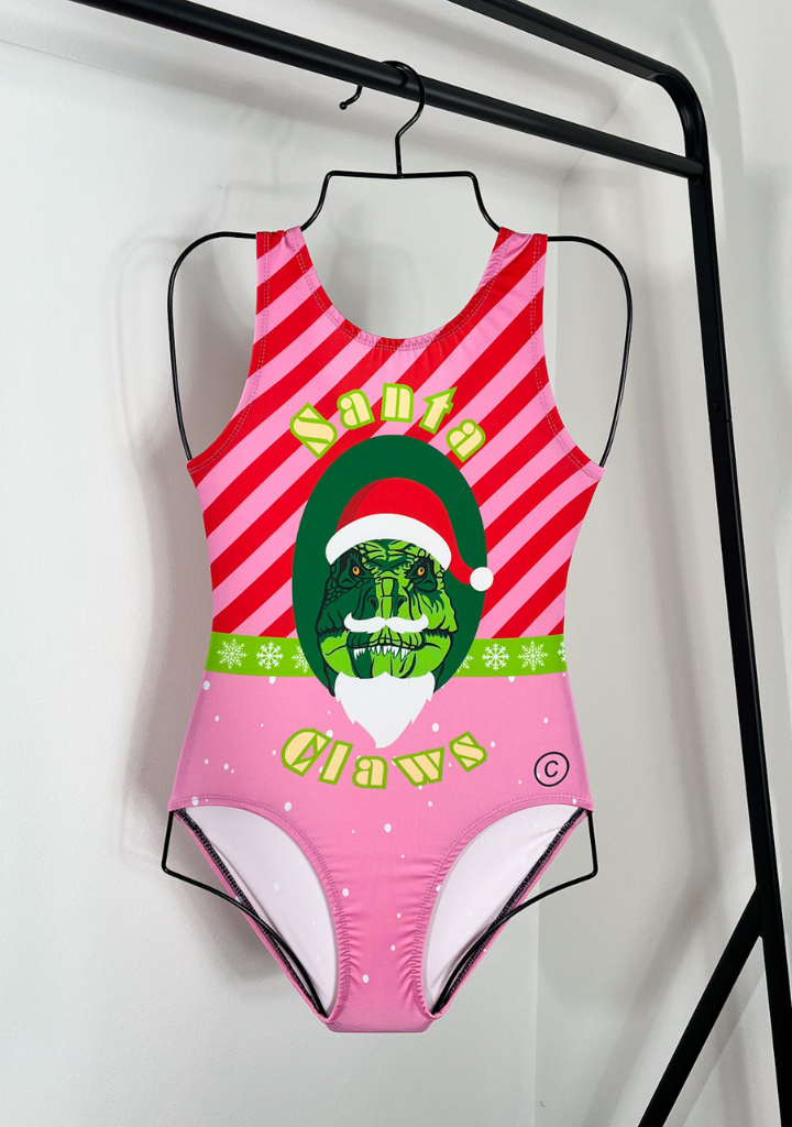 Santa Claws Ugly Christmas Leotard