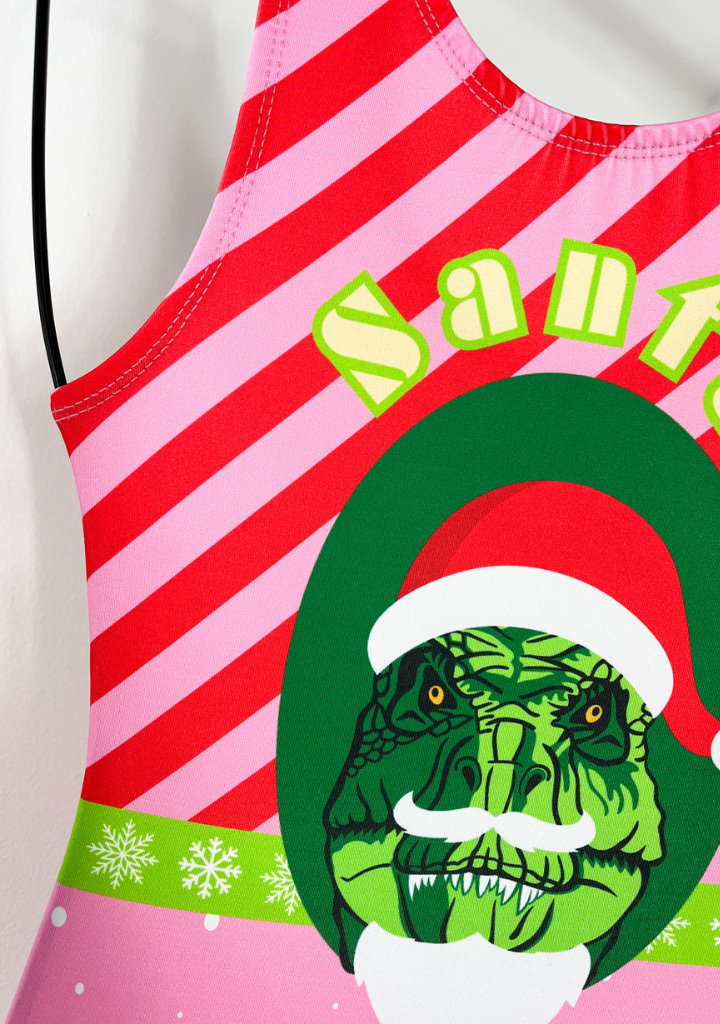 Santa Claws Ugly Christmas Leotard