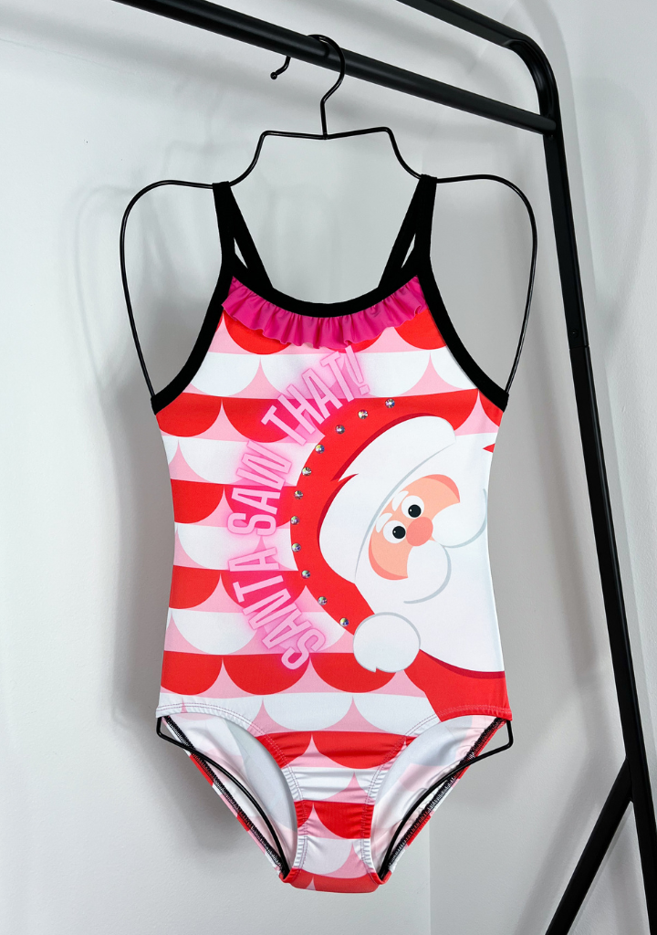 Santa Saw That Ugly Christmas Leotard (Without Ruffle)
