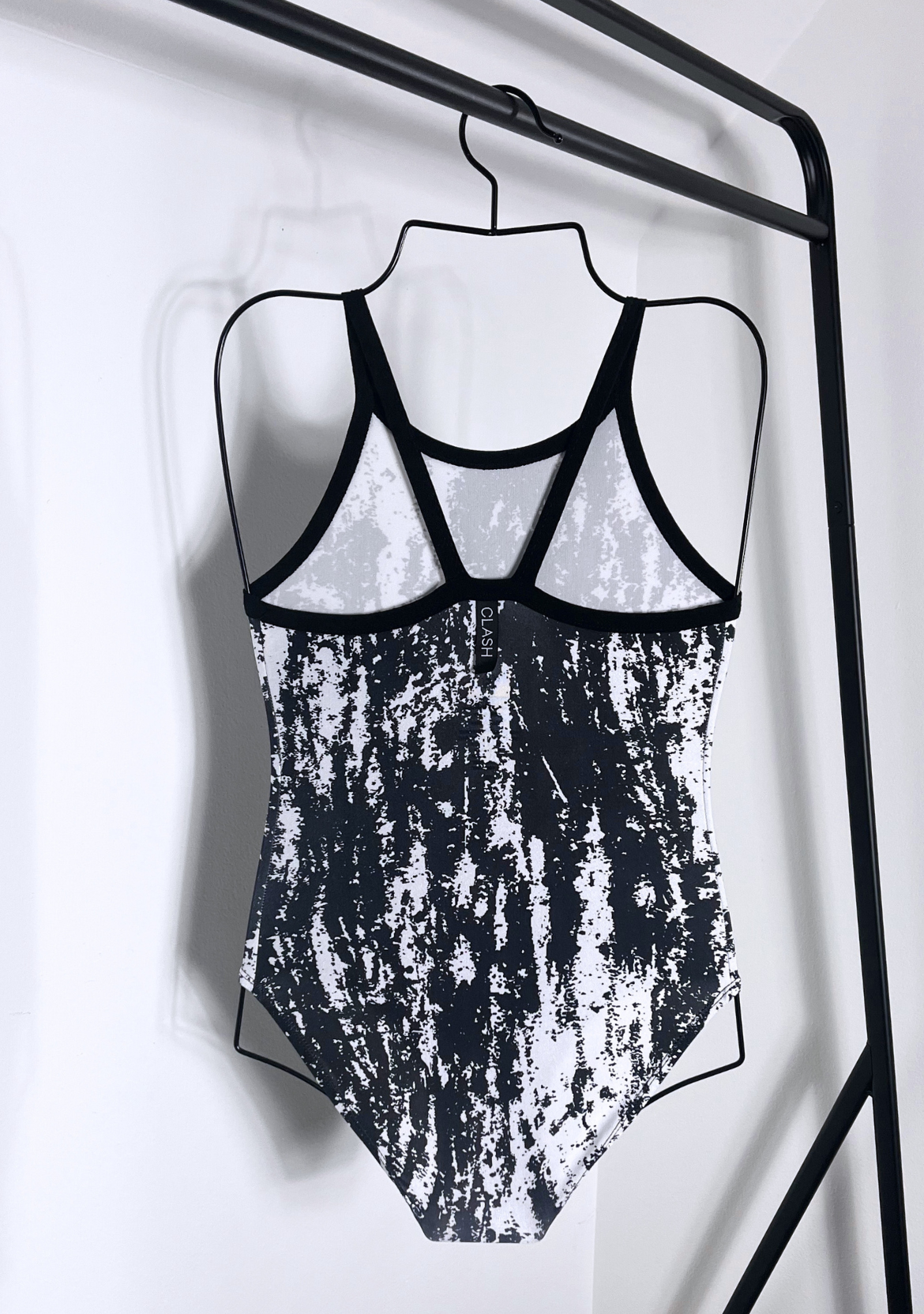 Black and White Paint Full Feature Leotard