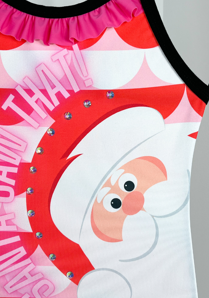 Santa Saw That Ugly Christmas Leotard (Without Ruffle)