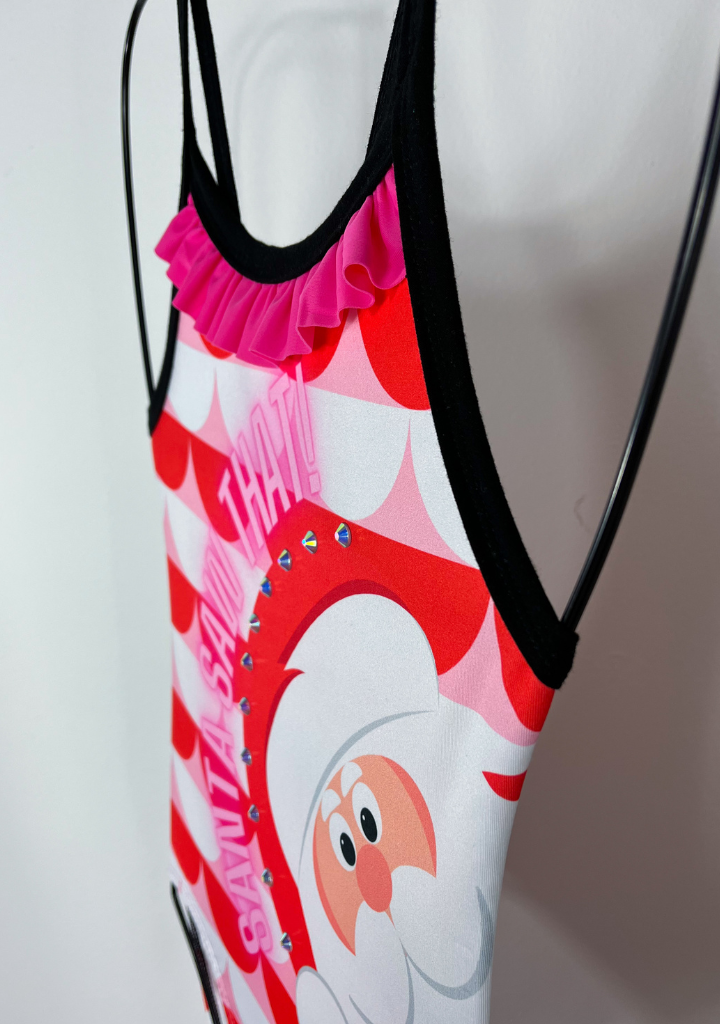Santa Saw That Ugly Christmas Leotard (Without Ruffle)