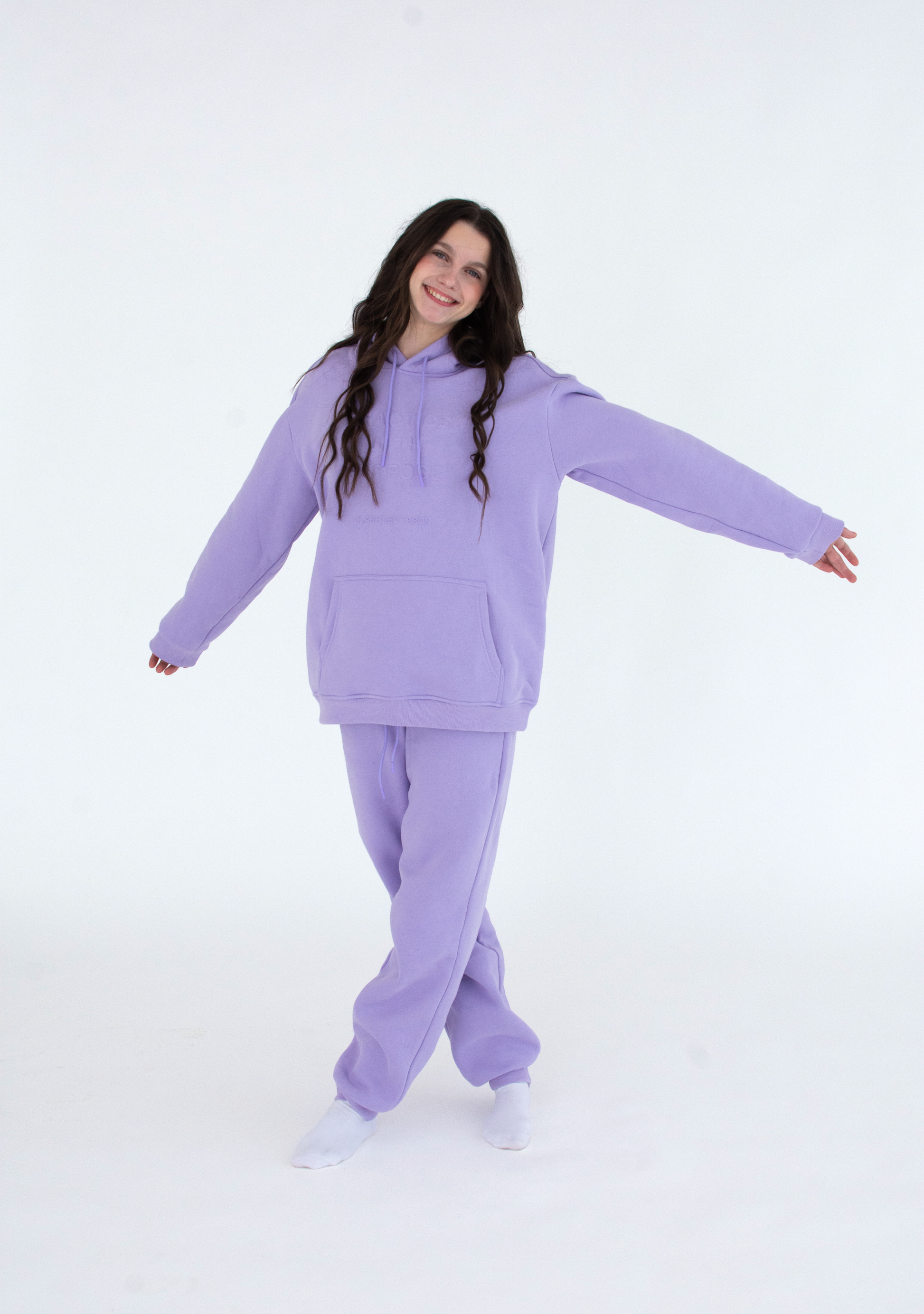 Lavender Practice With Purpose Oversized Hoodie – CLASH LEOTARDS