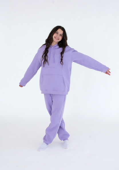 Lavender Practice With Purpose Oversized Hoodie