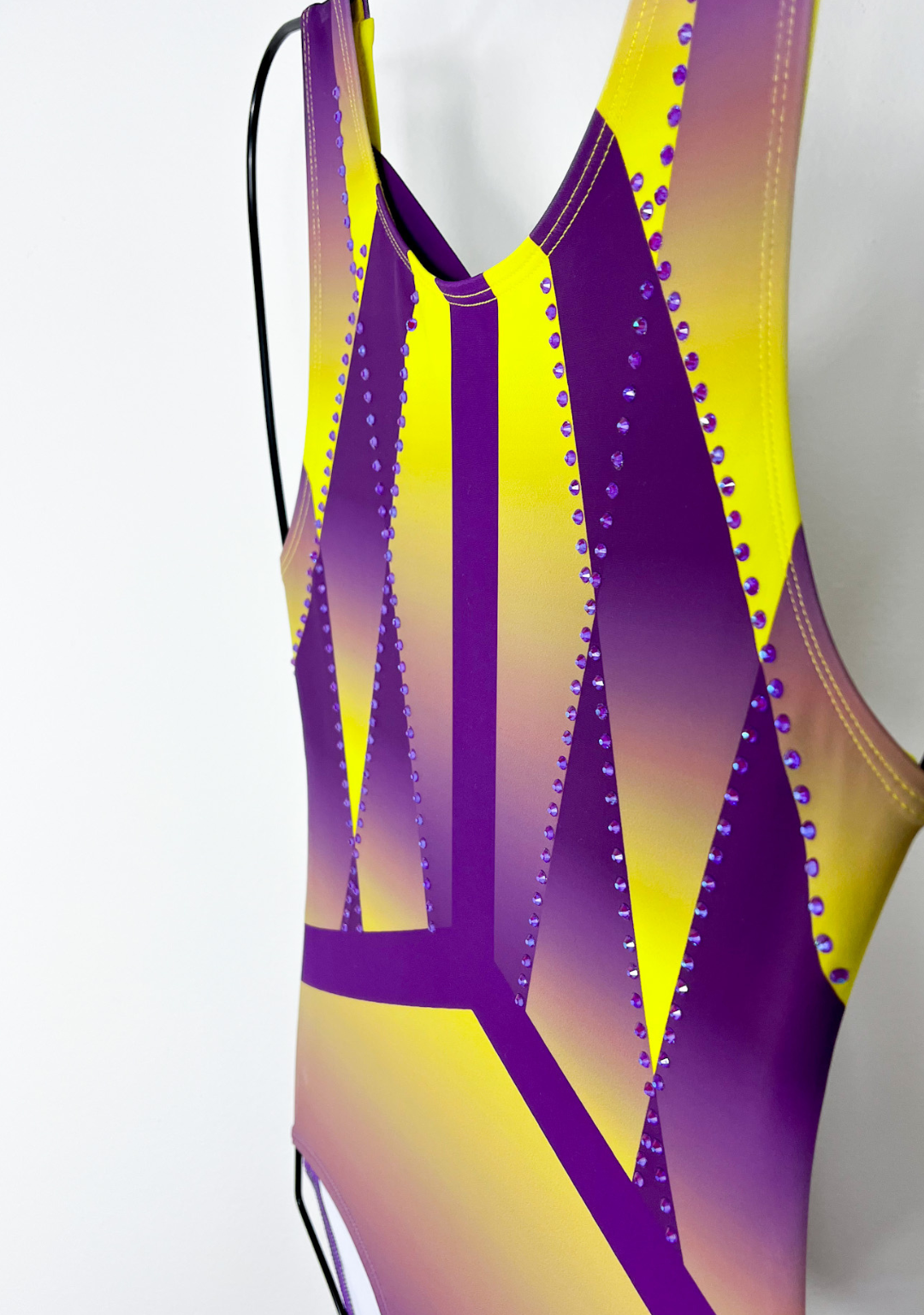 Purple and Yellow Collegiate Leotard