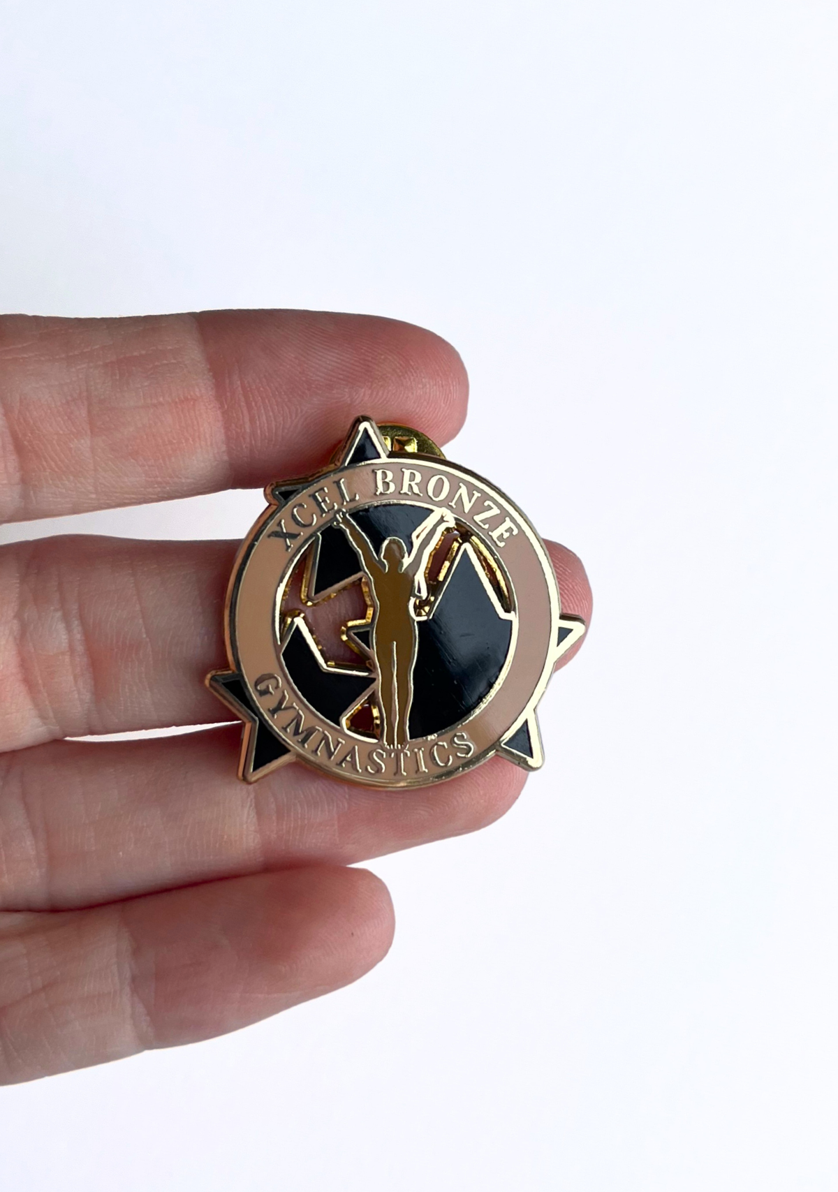 Xcel Bronze Gymnastics Lapel Pin