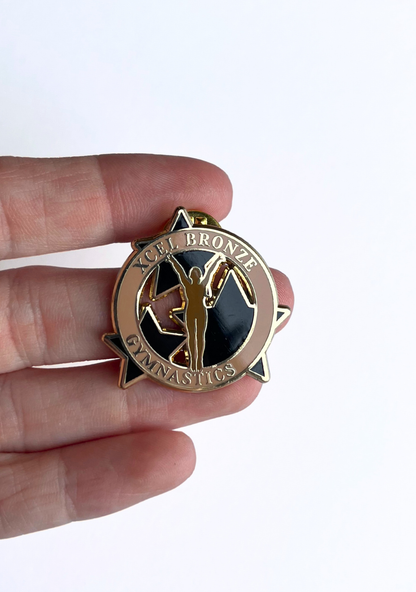 Xcel Bronze Gymnastics Lapel Pin