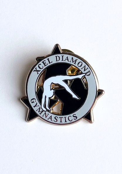 Xcel Diamond Gymnastics Lapel Pin