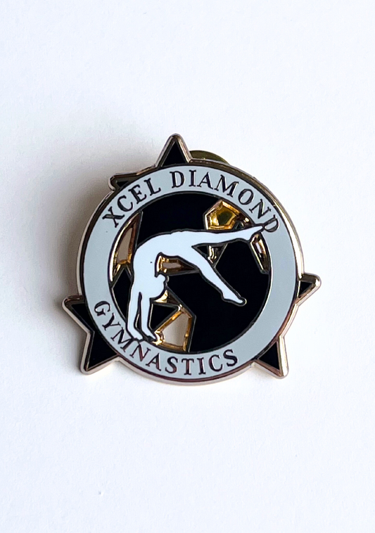 Xcel Diamond Gymnastics Lapel Pin