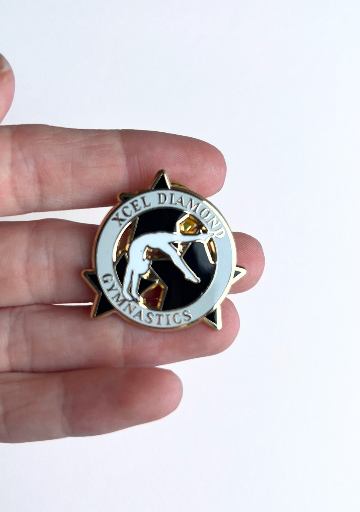 Xcel Diamond Gymnastics Lapel Pin