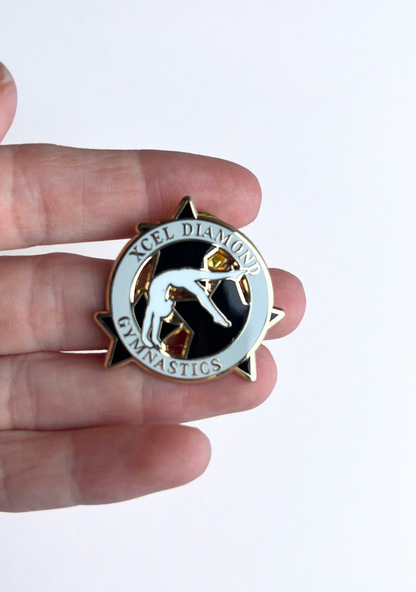 Xcel Diamond Gymnastics Lapel Pin