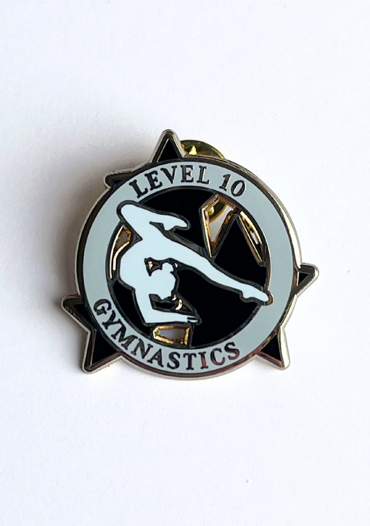 Level 10 Gymnastics Lapel Pin