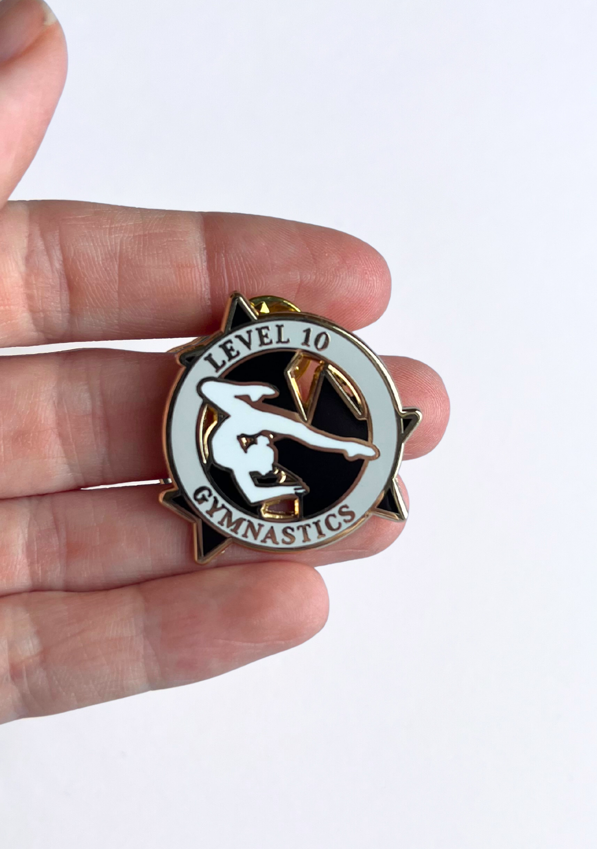 Level 10 Gymnastics Lapel Pin
