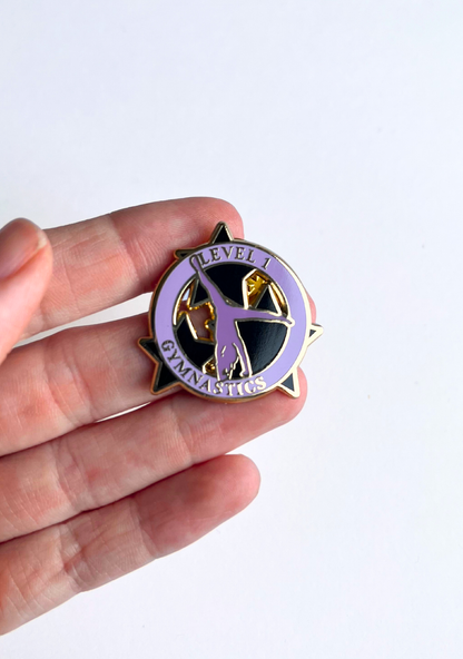 Level 1 Gymnastics Lapel Pin