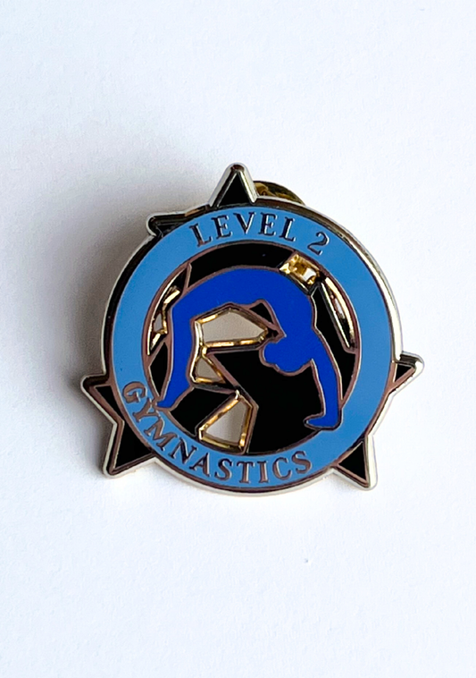 Level 2 Gymnastics Lapel Pin
