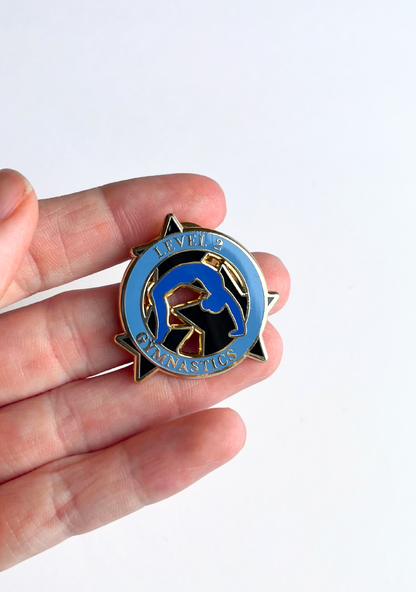 Level 2 Gymnastics Lapel Pin