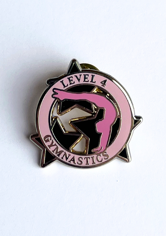 Level 4 Gymnastics Lapel Pin