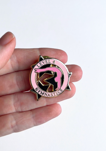 Level 4 Gymnastics Lapel Pin