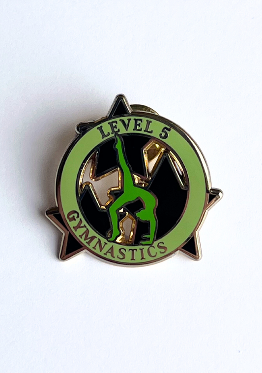 Level 5 Gymnastics Lapel Pin
