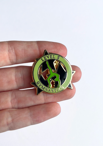 Level 5 Gymnastics Lapel Pin