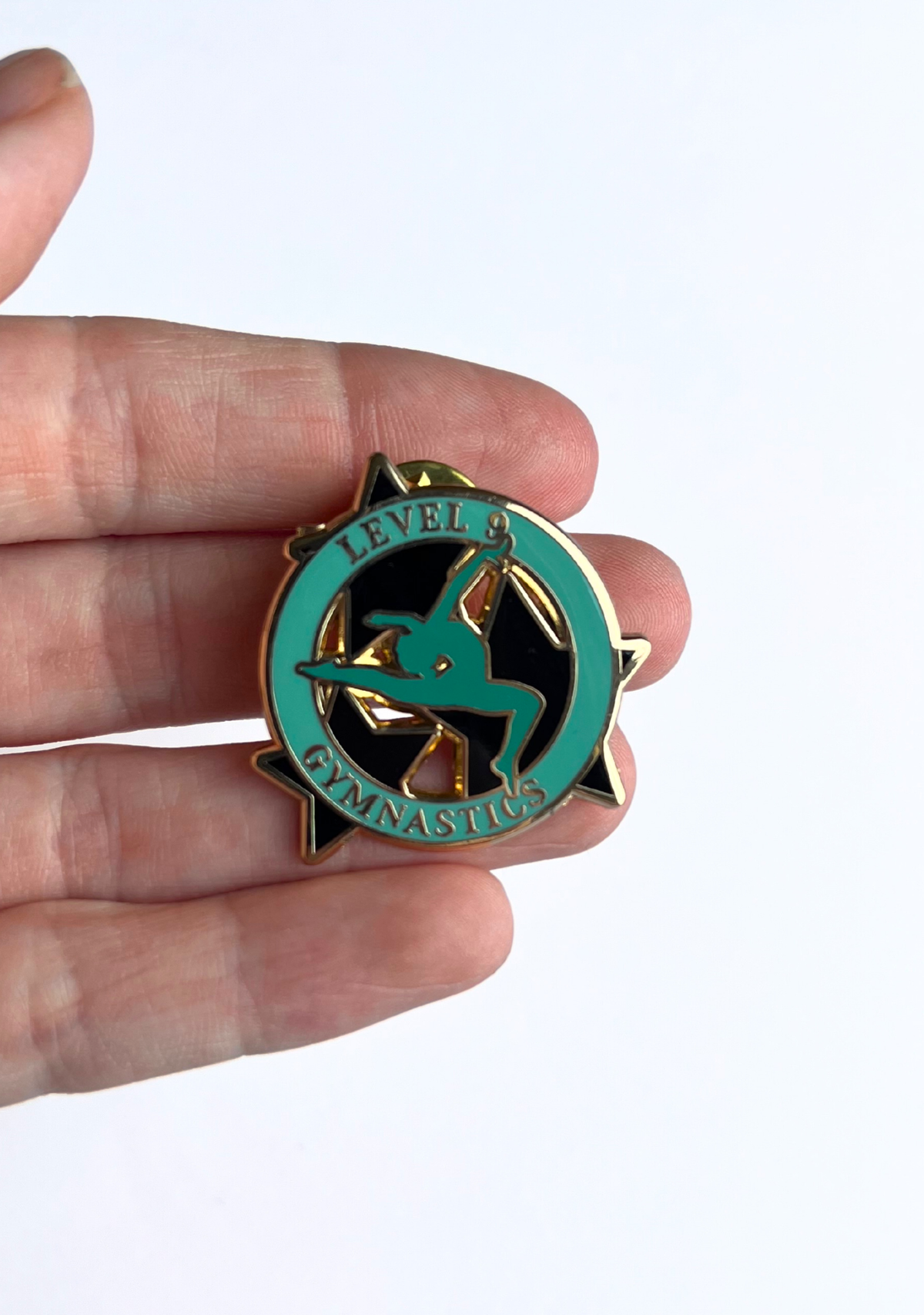 Level 9 Gymnastics Lapel Pin