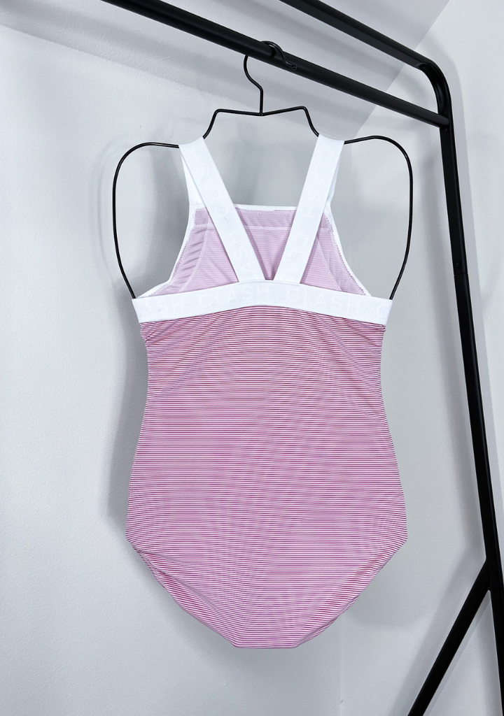 CLASH Signature Pink Ribbed Leotard