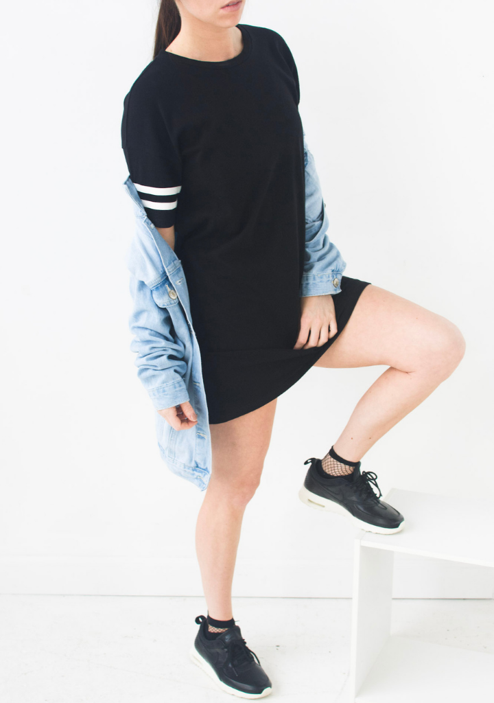 Short Knit Athletic Dress