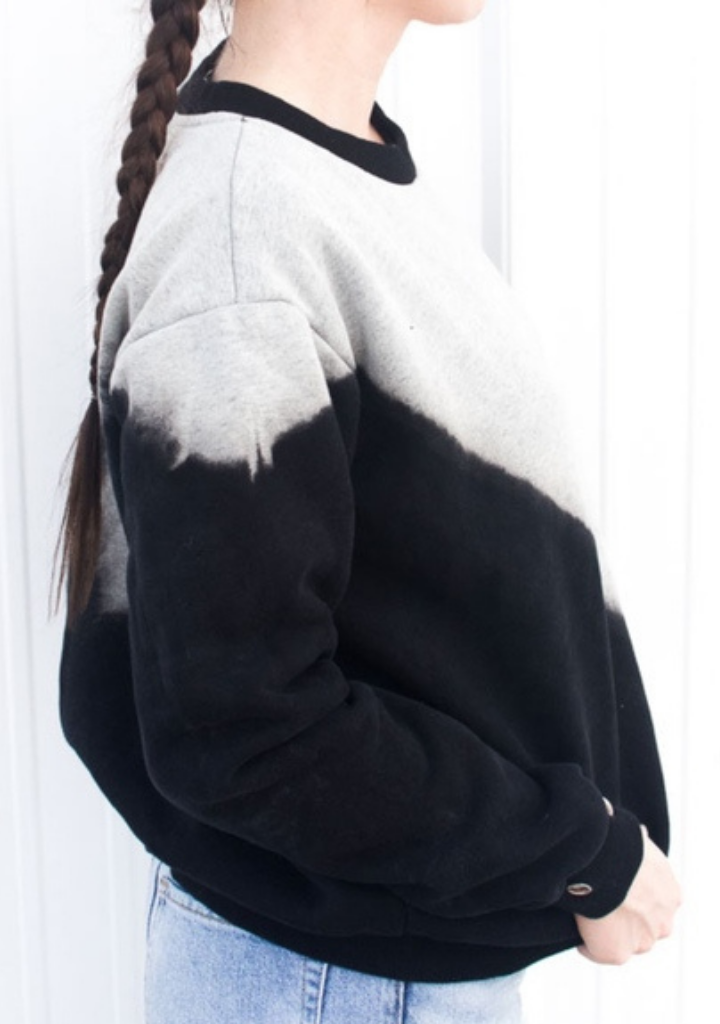 Black and Grey Crewneck Sweatshirt