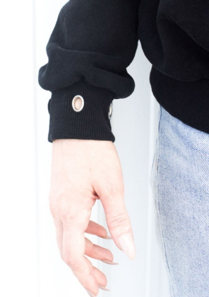 Black and Grey Crewneck Sweatshirt