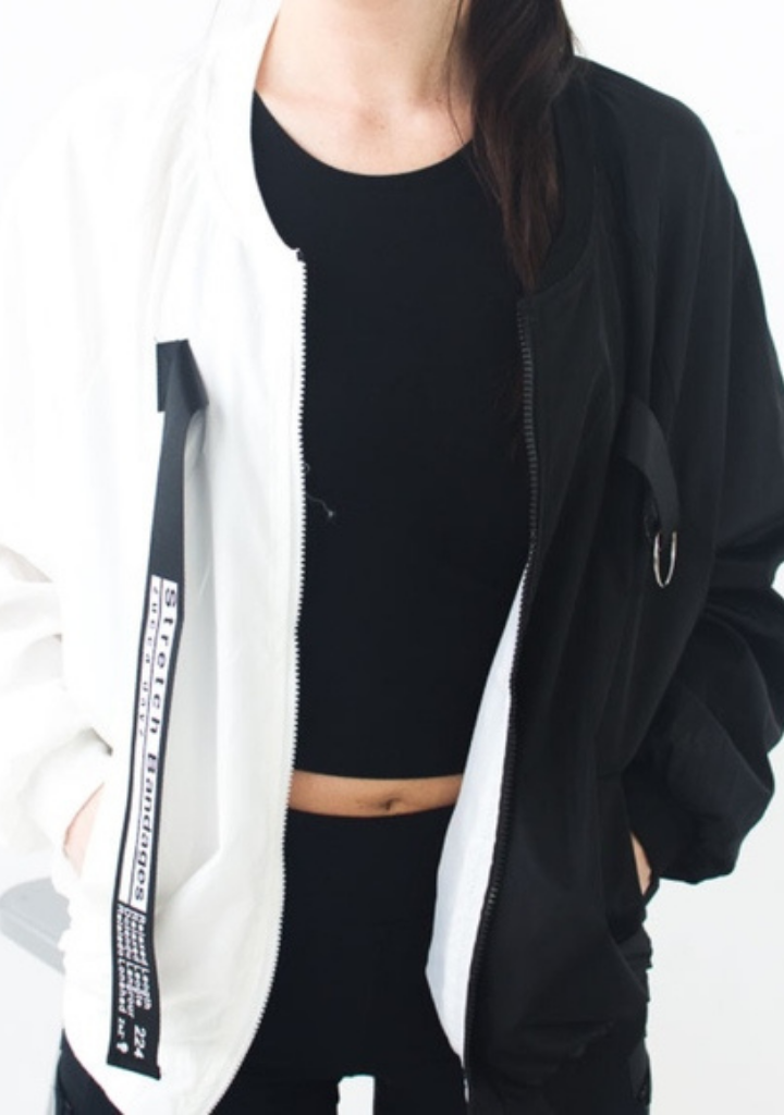 Two-Tone Zip Up Jacket