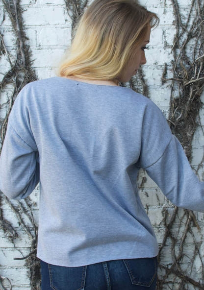 Handmade Lace Up Sweatshirt