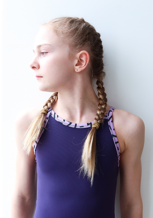 Crystal Clear CLASH Signature Ribbed Leotard